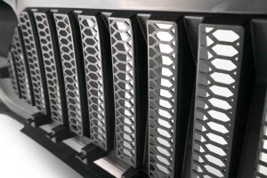 Jeep Wrangler JL Grill - DV8 Offroad - Angry - Black - `18-`27